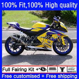 Body Injection Mold OEM For SUZUKI 1000CC GSX-R1000 2005-2006 MOTO Bodywork 26No.104 GSXR 1000 CC K5 GSXR1000 2005 2006 Yellow blue GSXR-1000 05 06 100% Fit Fairing