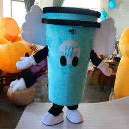 Halloween Milk Tea Mascot Costume High Quality Cartoon Plush Anime theme character Adult Size Christmas Carnival Birthday Party Outdoor Outfit