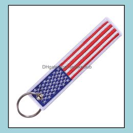 Other Home & Garden Us Flags Keychain For Motorcycles Scooters Cars And Patriotic With Key Ring American Flag Gift Mobile Phone Strap Party