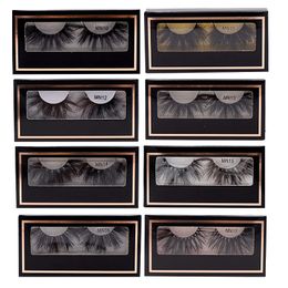 25~28mm Mink Hair False Eyelashes Thick Natural Long Eye Lashes Extension Kit MN10