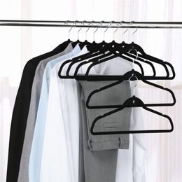 Black Velvet Clothes Rack Velvet Coat Hanger Non-slip Balcony Home Accessories Organiser For Clothe New Wholesale LX4201