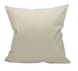 Plain Natural Grey Linen-Cotton Blended Pillow Cover Natural Flax Pillow Cover Thick Raw Linen Pillow Cover