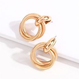 Luxury Designer Earrings Hip Hop Jewelry Hoop & Huggie Earring Rapper Hiphop Charms Gold Silver Earing Stud Gift E9667