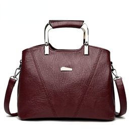 Evening Bags Metal Handle Female Crossbody Bag Women Designer Shoulder For Tote Luxury Soft Leather Handbag