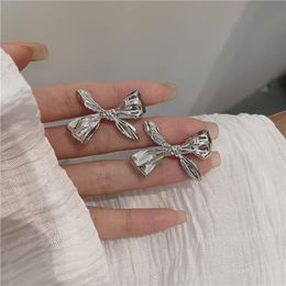 Stud Bow Earrings Tide Sweet Cool Wind INS Ear Clip Without Holes