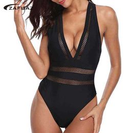 Sexy Swimsuit Female Backless Bodysuit Brazilian Monokini Swimwear Women Bathing Suit Swimming Beach Wear 210604