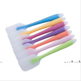 New Butter Cream Scraper Silicone Cream Butter Cake Spatula Mixing Batter Scraper Brush Butter Mixer Cake Brushes Baking Tool Kitchen EWB54