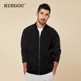 Cotton Spandex Autumn Winter Stand Collar Coat Top Zip Hoodie Men Patchwork Fashion Man Sweatshirts Plus Size