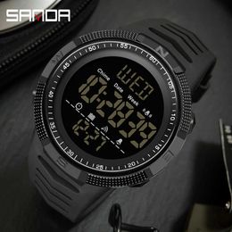 SANDA Sport Outdoor Men Watch Digital Electronic Wristwatches Male Stopwatch Chronograph Shockproof Waterproof Relogio masculino G1022