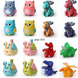 Press-slide owl small toys kindergarten gifts resilience inertia children's on the ground wholesale