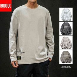 Spring Autumn T Shirts Men Cotton Print Long Sleeve Fitness O-Neck Streetwear Tshirt Male OVERSIZED Hip-Hop Fashion Casual Tees H1218