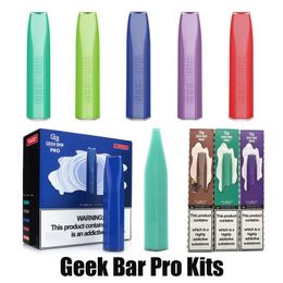 2022 cristal caneta vape Geek Bar Pro Disable E-Cigarros Pod Últimos Bateria 850mAh Bateria 4.5ml Prefcilado Vapor PODS Cartuchos Stick Vape Pen vs Elf Lux Cristal