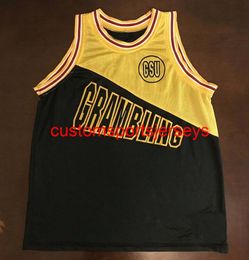 Stitched African American College Alliance Grambling Tigers Basketball Jersey Embroidery add any name number