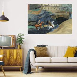 Bridle Path Home Decor Large Oil Painting On Canvas Handpainted/HD-Print Wall Art Pictures Customization is acceptable 21062923