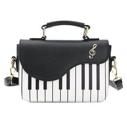 pattern piano Canada - Duffel Bags Arrival Cute Piano Pattern Shoulder Crossbody Bag PU Leather For Women Mobile Phone