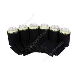 New Can Cooler Sleeves Beer Blank Soft Insulated Reusable Drink Coolies for Personalised Sublimation Sleeves for Weddings Party DAW267