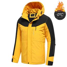 TFU Men Spring Outdoor Waterproof Thick Hooded Jacket Coat Autumn Fashion Warm Classic Pockets outfits Jackets 210909