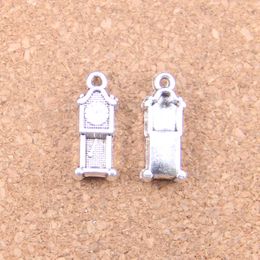 69pcs Antique Silver Bronze Plated grandfather clock antique Charms Pendant DIY Necklace Bracelet Bangle Findings 20*8mm