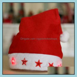 party hat celebrations Canada - Party Hats Festive & Supplies Home Garden Women Five Star Christmas Hat Festival Celebration Xmas Decoration Cap Zc416 Drop Delivery 2021 3B