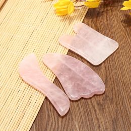 3Pcs Natural Jade Stone Gua Sha Manual Massager Board Health Beauty Facial Massage Board