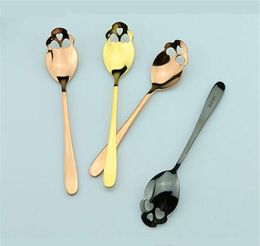 2021 Coloured Skull Spoons Sugar Skull Tea Spoons Novelty Spoons Stainless Steel 304 Gold C
