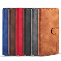 DG.Ming Vintage Leather Wallet Case for Samsung S10 S20 S21 S22 A12 A32 A52 A72 A13 A23 A33 A53 A73 5G