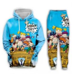 2022 New Men/Womens Cartoon 90's Funny 3D Print Fashion Tracksuits Hip Hop Pants + Hoodies ok058