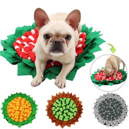 puzzle bowls Canada - Kennels & Pens Dog Puzzle Toy Slow Feeding Anti Choki Bowl Dispenser Carpet Washable Nose Smell Training Sniffing Pad Pet Snuffle Mat