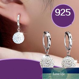 Ball Earrings 925 Sterling Silver Drop Earrings For Women Earing Jewellery Earring Korean Earings Kolczyki Factory price expert design Quality Latest