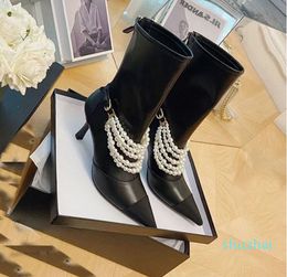 Descuento Botines Negros Perlas 2022 en venta en DHgate.com