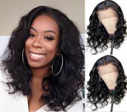 Curly Synthetic Lace front Wig Simulation Human Hair Lacefront Wigs For Black Women 14~26 inchesRXG9173