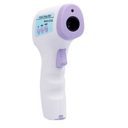 contact infrared thermometer UK - Non Contact IR Infrared Thermometer Thermometer Laser LCD Backlight Digital Pyrometer Forhead Body Temperature Meter gadget a35