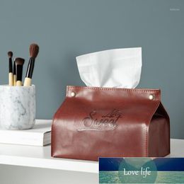 Chic Sweet Life Paper Towel Storage Bag Scandinavian Home Bedside Car PU Leather Tissue Case Tote Nordic Organizer Box1 Factory price expert design Quality Latest