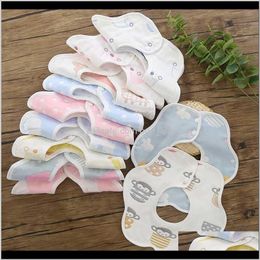 Hair Aessories Baby, Kids & Maternitybaby Cotton Bandana Baby Cloths Lovely Flower Style Born Waterproof Bibs Rotating Double Snap Fashion P