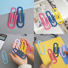 Bookmark School Student Stationery Folder INS Memo Notes Letter Metal Paper Arrangement Bookmarks File Kawaii Big Clip Cute Colour Of D8Q0