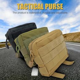 Outdoor Bags Mini Nylon Tactical Military Modular Molle Pouch Waist Bag Camo Multifunction Casual Pack Utility Tools Mobile Phone Case