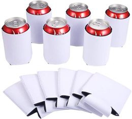 Sublimation Can Handle Bag Neoprene Thermal Transfer Blank Covers 8*16.5cm DIY Cans Cup Sleeve