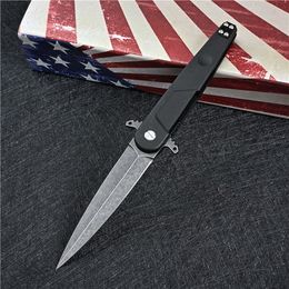 Specail Offer BD4 Flipper Folding Knife N690 White/Black Stone Wash Blade GRN +Stainless Steel Handle Ball Bearing EDC Pocket Knives