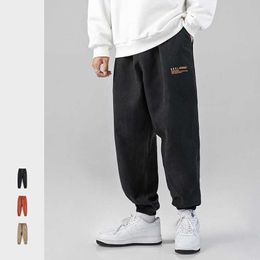 2020 Autumn Leggings Casual Pants Printing Loose Trend Sports Pants Men's Trousers Korean Version of Slim New Products Clothing Y0927