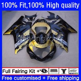 Motorcycle Bodywork For SUZUKI GSXR 1000CC 1000 CC 2000 2001 2002 Body 24No.89 GSXR-1000 GSX-R1000 00-02 GSXR1000 K2 00 01 02 OEM Injection Golden black Mould Fairing