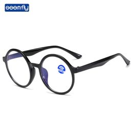 Seemfly Round Anti-blue Glasses Frames Vintage Colourful Frame Clear Lens Brand Classic Optical Spectacles Unisex Eyewear Fashion Sunglasses