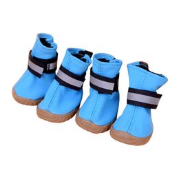 Dog Apparel 4pcs/set Fashion Dogs Shoes Winter Waterproof Pet For Puppy Elasticity Non-Slip Cats Boots
