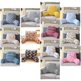Cushion/Decorative Pillow Cotton And Linen Corner Waist Cushion With Armrest For Home Textile Supplies