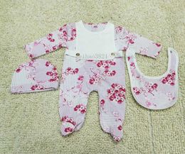 -Kleinkind Baby Strampler Set Säuglingsjunge Designer Neugeborenen Jumpsuit Langarm Pyjamas Strampler Kleidung Kinder Mädchen Kurzarm Sleeved Overalls