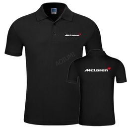 Polo Shirt Short Sleeve Woman Summer Business Polo Shirt Casual Mclaren Breathable Solid Colour 210329