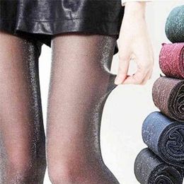 1PC Women Girls Colour Tights Female Shiny Pantyhose Fashion Lady Sexy Anti Hook Stockings Colourful Y1130