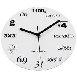 Wall Clocks Maths Equation Clock Art Watch Parede Home Decor 2021 Fashion Acrylic Modern Design Novelty