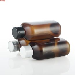 50pcs 125ML Brown Plastic Bottle With white/black/transparent Cover,125CC toner water Sub-bottling , Empty Cosmetic Containergoods