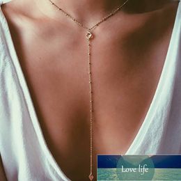 MAA-OE Bohemian Long Pendant Necklaces For Women Vintage Gold Color Beads Crystal Choker Pendant Necklace Statement Jewelry  Factory price expert design Quality