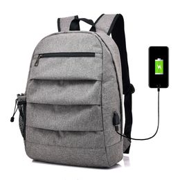 USB Port bag Men Women Business Casual Backpack University Laptop Travel Backpack Mochilas